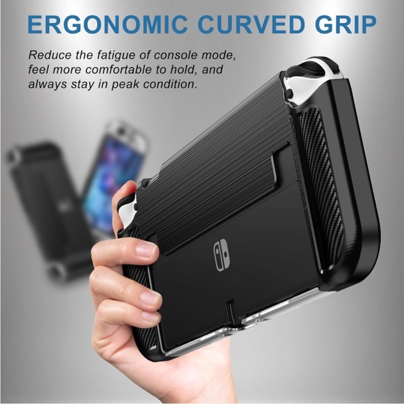 Legfes console protection cover Nintendo Switch case LEGES Dockable OLED 7” - Picture 5 of 12